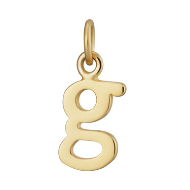 Gold Letter Charm G by Lily Charmed | Alphabet Charm for Bracelet