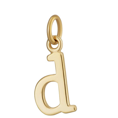 Gold Letter Charm D by Lily Charmed | Alphabet Charm for Bracelet