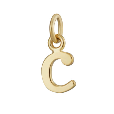Gold Letter Charm C by Lily Charmed | Alphabet Charm for Bracelet