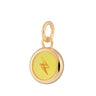 Gold Plated Yellow Lightning Resin Capture Charm