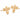 Lily Charmed Gold bee-shaped stud earrings on a white background