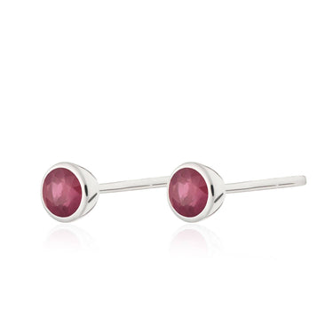 July Birthstone Earrings (Ruby) | Birthstone Jewellery | Lily Charmed
