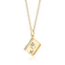 Gold Story Book Charm Necklace | Lily Charmed