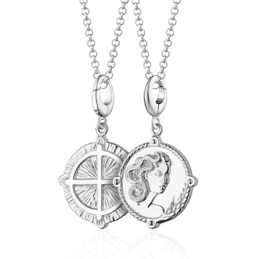 Silver Goddess of Fertility & Nature Demeter Charm Necklace | Goddess Penant Necklace