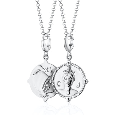 Silver Goddess of Women & Mothers Hera Charm Necklace | Goddess Penant Necklace