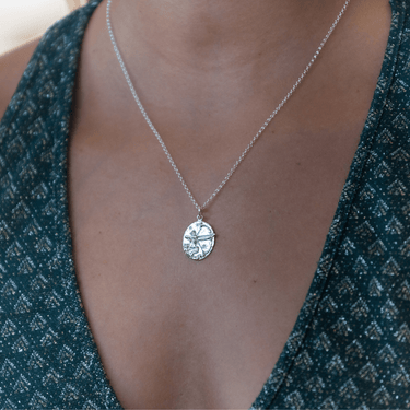 Silver Sagittarius Zodiac Necklace - Lily Charmed
