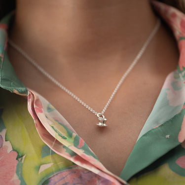 Silver Teacup Necklace | Lily Charmed