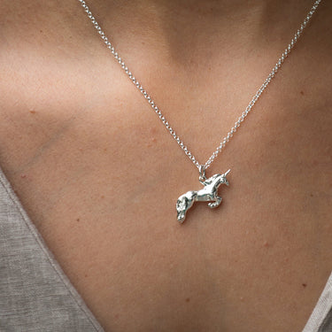 Silver Unicorn Charm Necklace | Lily Charmed