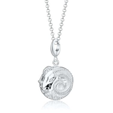 Personalised Silver Aries Zodiac Necklace - Lily Charmed