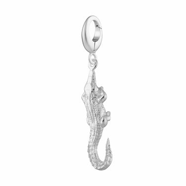 Silver Crocodile Charm | Animal Charms | Pandora Compatible | Lily Charmed