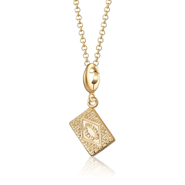 Gold Plated Custard Cream Biscuit Necklace |Lily Charmed