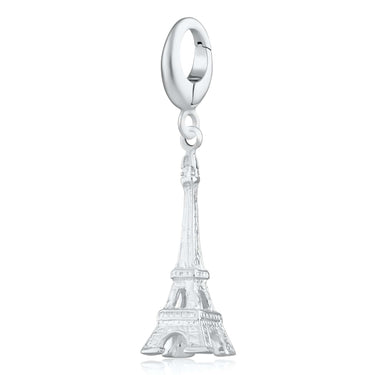 Silver Eiffel Tower Charm | Travel Charms | Lily Charmed