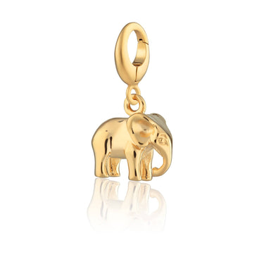Gold Elephant Charm | Elephant charm jewellery | Animal Charm | Lily Charmed