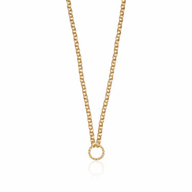 Gold Eternity Twist Charm Collector Necklace by Lily Charmed