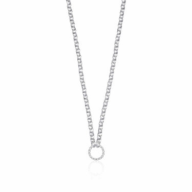 Silver Eternity Twist Charm Collector Necklace by Lily Charmed