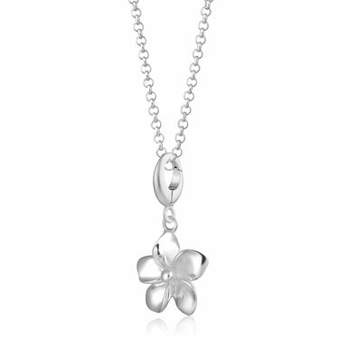 Silver Flower Necklace - Lily Charmed