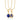 Gold Blue Lapis Wisdom Healing Stone Charm Necklace | Healing Crystal Pendant