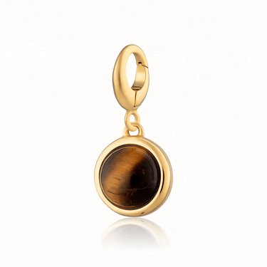 Gold Tigers Eye Healing Stone Charm