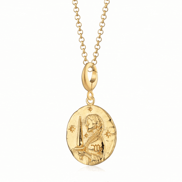 Gold Zodiac Charm Necklaces | Star Sign Pendant Necklaces