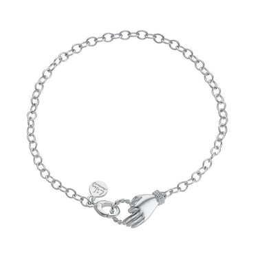 Silver in Safe Hands Charm Bracelet