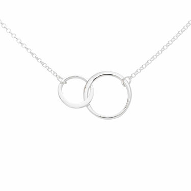 Silver Linked Circles Necklace - Lily Charmed