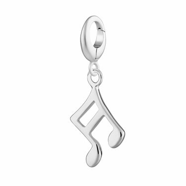 Silver Music Note charm pendant by Lily Charmed