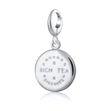 Silver Rich Tea Biscuit Charm by Lily Charmed