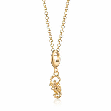 Gold Scorpion Charm Necklace - Lily Charmed