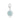 Silver Blue Agate Confidence Healing Stone Charm | Crystal Charm | Pandora Compatible | Lily Charmed