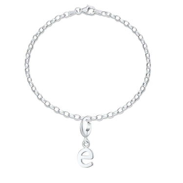 Silver Letter Charm Bracelet | Alphabet Bracelet by Lily Charmed