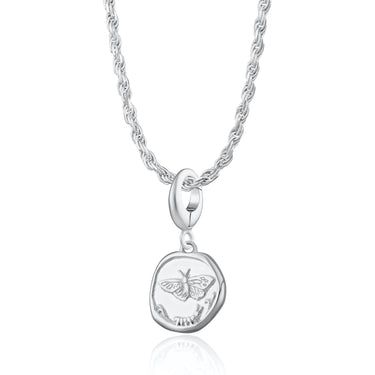 Silver Manifest Change Charm Necklace