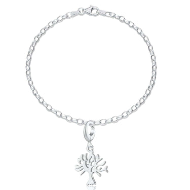 Silver Tree Charm Bracelet - Lily Charmed