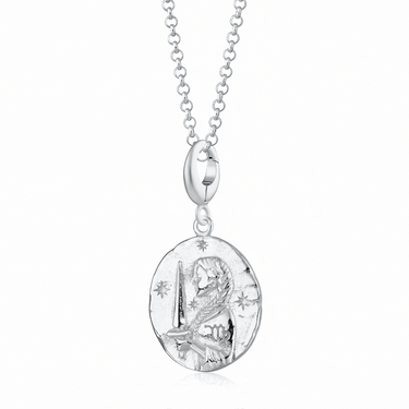 Silver Zodiac Charm Necklaces | Star Sign Pendant Necklaces