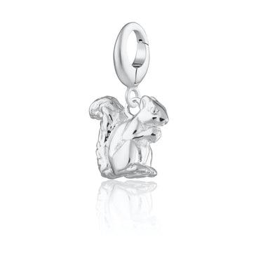 Silver Squirrel Charm | Animal Charms by Lily Charmed
