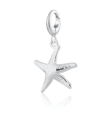 Silver Starfish Charm Pendant by Lily Charmed