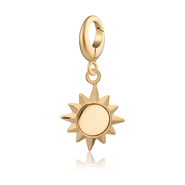 Lily Charmed Gold Sunshine Charm with universal clasp compatible with Pandora