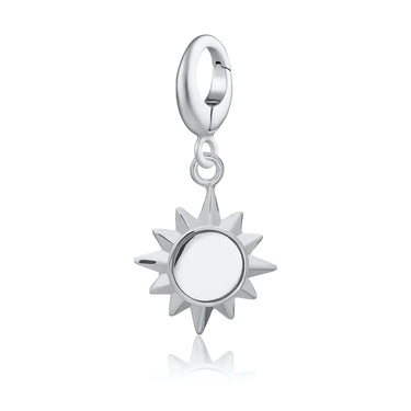 Silver Sunshine Charm for Charm Bracelet | Pandora Compatible Charm | Lily Charmed