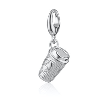 Silver Takeaway Coffee Cup Charm