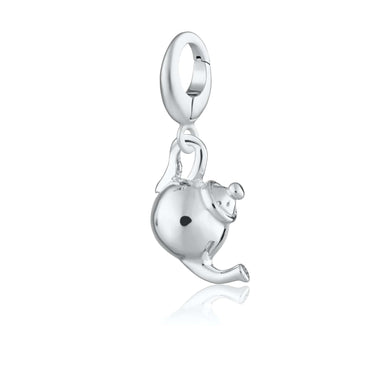 Silver Teapot Charm | Food & Drink Charm | Pandora Compatible Charms