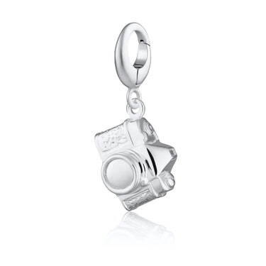 Silver Vintage Camera Charm | SLR Camera Charm | Lily Charmed