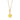 Gold Yellow Lightning Resin Charm Necklace | Lightning Pendant Necklace