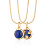 Gold Blue Lapis Wisdom Healing Stone Necklace | Lily Charmed