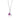 Sterling Silver Purple Triangle Charm Necklace by Lily Charmed