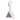 Sterling Silver Purple Triangle Charm by Lily Charmed