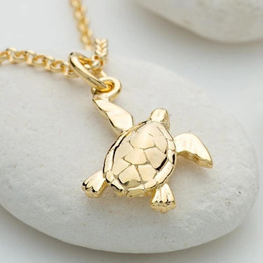 Gold Plated Turtle Necklace by Lily Charmed