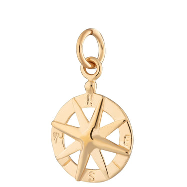 Gold Compass Charm | Nautical Charms | Lily Charmed