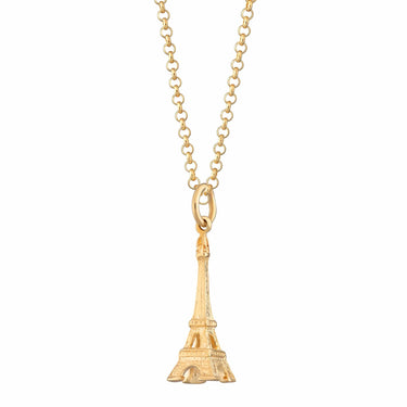 Gold Plated Eiffel Tower Charm Necklace | Lily Charmed