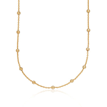 Gold Plated Satellite Chain Necklace by Lily Charmed