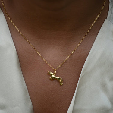 Gold Unicorn Charm Necklace | Lily Charmed