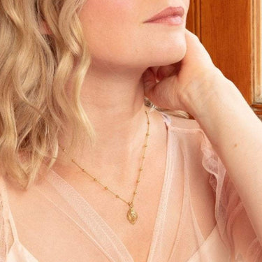 Gold Plated Lion Head Satellite Chain Necklace - Lily Charmed